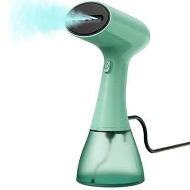 Clothes Steamer, Powerful 1800W Handheld Steamer Clothing Detachable 400ml Water Tank 20S Fast Heat-up for Wrinkle Removal, Portable Garment Steamer Iron for Home, Office & Travel, Green