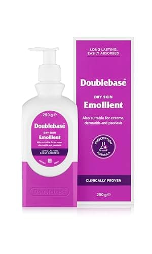 Doublebase Dry Skin Emollient. Clinically Proven Moisturiser for Eczema, Psoriasis and Dermatitis Treatment. Body Cream for Dry Skin Relief (Packaging May Vary), 250g Pump Pack