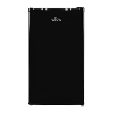 Willow W48EUFIB Freestanding Under Counter Larder Fridge with Chiller Box, 90 Litre Capacity, Adjustable Feet and Reversible Door – Black