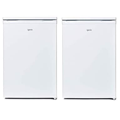 Igenix Freestanding Under Counter Larder Fridge & Freezer Set, Reversible Doors, 55cm Wide, White