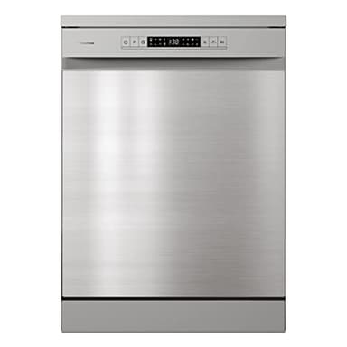 Hisense HS622E90XUK Freestanding Standard Dishwasher 85cm High- Stainless Steel - E Rated, Silver, 24 x 23 x 33 inches (L x W x H) [Energy Class E]