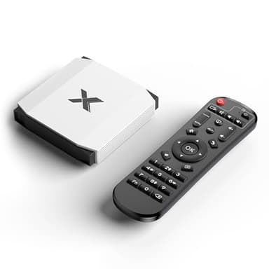 Android TV Box 4GB RAM 32GB ROM, Set Top TV Box Connexion HDMI 4k@60Hz, TV Box Android with Dual WIFI Suppot Bluetooth 5.0 Android Box