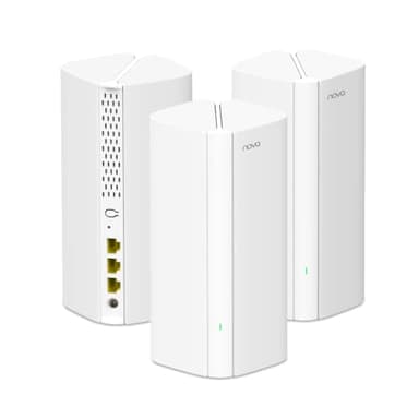 Tenda Nova MX12 AX3000 Mesh Wi-Fi 6 System - 7000sq ft Coverage - 1.7 GHz Quad-Core CPU - HE160 - Dual-Band Gigabit Whole Home Mesh Network for 160+ Devices - 3-Pack