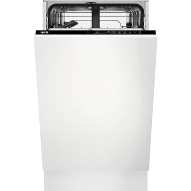 AEG 5000 Series Built-In Dishwasher, FSX51407Z, with AirDry Technology, Fully Integrated Dishwasher With 9 Settings, Fast and efficient with Quik Program, 49 dB, 45cm, White, Class F