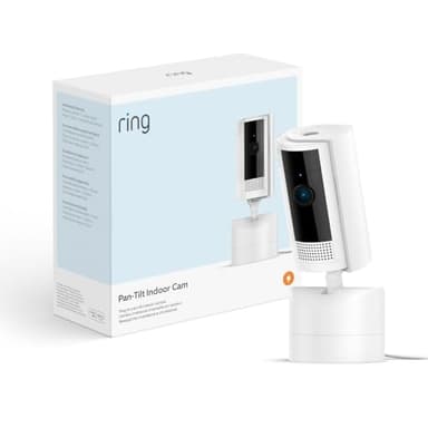 Ring Pan-Tilt Indoor Camera | Plug-In Pet Security Camera | 360° pan & 169° tilt coverage, Manual Privacy Cover, HD video, Two-Way Talk, Wi-Fi | 30-day free trial of Ring Subscription Plan