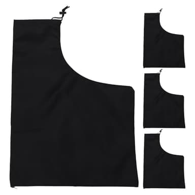 Anneome 4pcs Heavy Duty Leaf Vacuum Blower Bags with Bottom Zipper and Drawstring Closure Replacement Lawn Garden Leaf Collector Bags for Outdoor Vacuum Cleaner Attachments Yard Waste