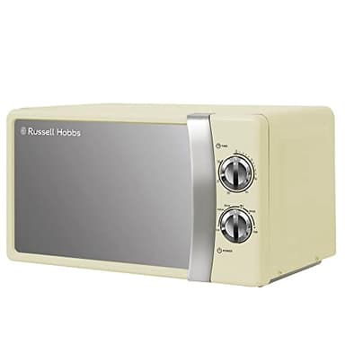 Russell Hobbs RHMM701C 17L 700w Cream Solo Manual Microwave with 5 Power Levels, Ringer & Timer, Defrost Setting, Easy Clean