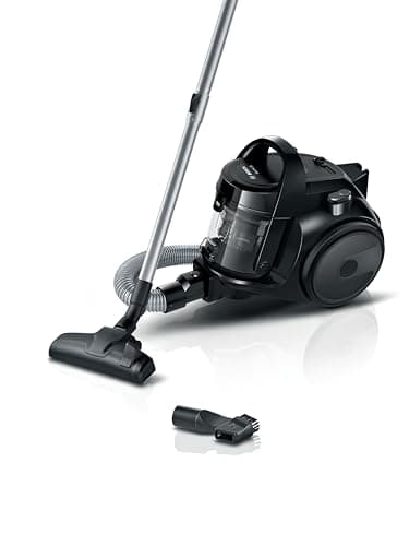 Bosch Series 2 BGS05BA2GB Bagless Cylinder Vacuum Cleaner with Hygienic filter for Hardfloor, Carpet & Car, Compact & Lightweight, 700W, 1.5L, Black