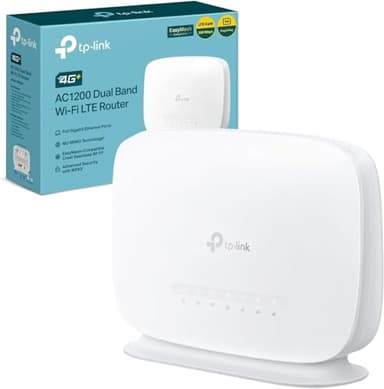 TP-Link Archer MR505 AC1200 4G+ Cat6 WiFi Router With Gigabit Port, Sim Slot, Superfast LTE Speed, Internal Antenna, MU-MIMO, Plug & Play
