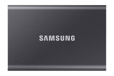 Samsung Portable SSD T7, 4 TB, USB 3.2 Gen.2, 1,050 MB/s read, 1,000 MB/s write, external hard drive for iPhone, Mac, PC, smartphone and game console, grey, MU-PC4T0T/WW