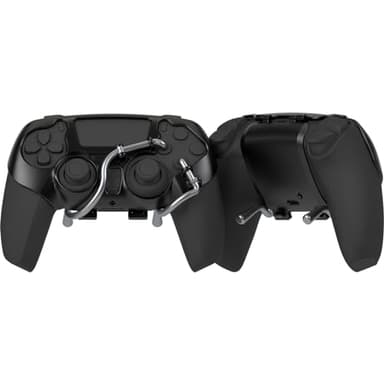 EXknight Leverback FPS Paddles Attachment, Back Buttons Gaming Paddles for PS5 Controller (Black)