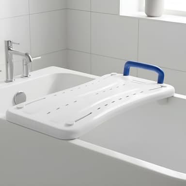 Eazy Lightweight Bath Board for Elderly, Heavy Duty Adjustable Bath Bench, Transfer Board with Grip Handle, Fast Drainage, High Weight Capacity, Bath Seat for Disabled Adults, Bathroom Aids