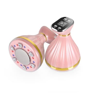 6-in-1 Body Sculpting Machine for Home Use: Ultrasonic Cavitation & RF Skin Tightening for Cellulite Removal, EMS Muscle Toning, Red and Blue Light Care for Body and Facial Firming, Includes 4 Modes.