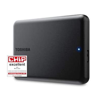 Toshiba Canvio Partner 2TB Portable 2.5’’ External Hard Drive, USB 3.2, Mac & Windows compatible. (HDTB520EK3AB)