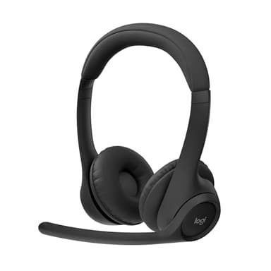 Logitech Zone 300 Wireless Bluetooth Headset With Noise-Cancelling Microphone, Compatible with Windows, Mac, Chrome, Linux, iOS, iPadOS, Android - Black