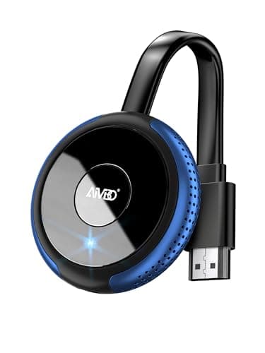 AIMIBO 4K Miracast Dongle, Plug & Play, 5G Wireless HDMI Display Adapter, Screen Casting Device for iOS/Android/Windows/MacOS/Phone/Laptop to TV/Monitor/Projector, Support Miracast/DLNA/AirPlay, Blue