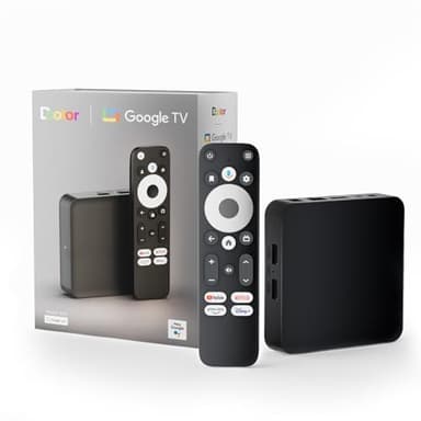 XstreamTec Dcolor GD2 Android Google TV Certified 4K Streamer Media Player Box Voice Assistant Remote Chromecast Built-In Smart Home Control WiFi Netflix Prime Video Play Store HDR10 Dolby Audio 32GB
