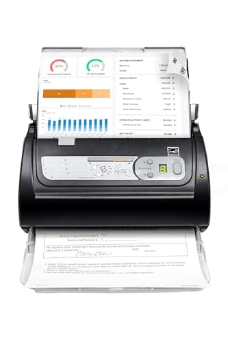 Plustek PS188 Desktop Document Scanner - 30ppm Duplex Scanning - Double Sided with 50 sheet Automatic Document Feeder