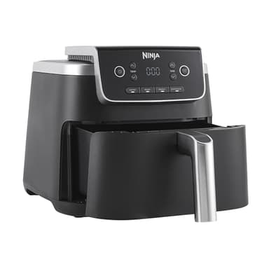 Ninja Air Fryer PRO 4.7L, Single Drawer, 4-in-1, Air Fry, Roast, Reheat, Dehydrate, Cooks 1-2 Portions, Digital, Cook From Frozen, Non-Stick Drawer & Crisper Basket, 1750W , Black AF140UK