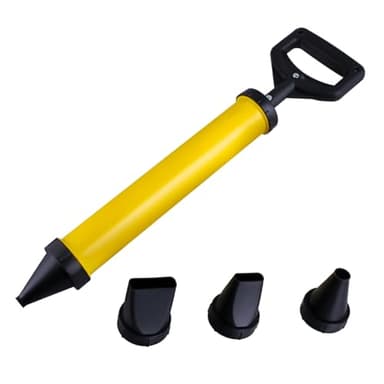 TIOMIOSEA Cement Grout Gun Set, Professional Mortar Caulking Pump with 4 Nozzles, Mortar Sprayer Pointing, Multifunction Grouting Pump Applicator Tool for Cement & Lime