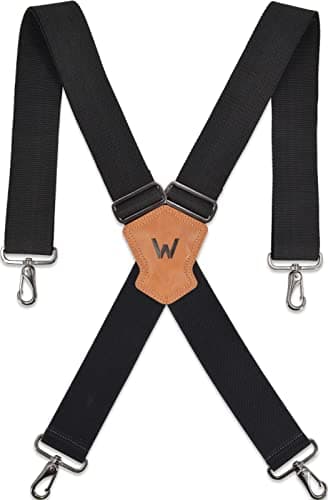 2Inch Heavy Duty Suspenders for Men, Work Suspenders with Hooks