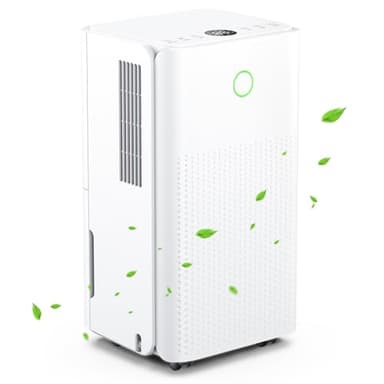 Dehumidifiers for Home, Dehumidifier 12L/Day Quiet Portable Dehumidifier for Bedroom Bathroom with 3 Modes, 24H Timer, 2200ML Tank, Continuous Drainage, Humidity Control, Auto Defrost (Version U)