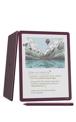 Amazon Kindle Scribe Colorsoft 64 GB (newest gen) — 11” paper-like colour display with front light — Thin, light, powerful — Write in the built-in notebook, documents and books - Fig