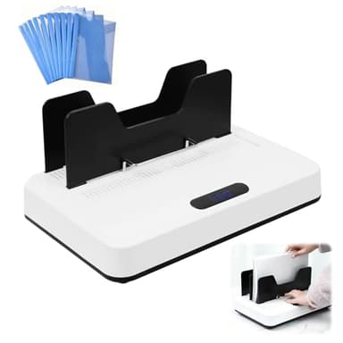 A4 Thermal Binding Machine, 700W Book Binder Machine, No Preheating with Cooling Slot, 10 Book Binding Covers Kits, 600 Pages Capacity, for Office Reports, Contracts, Project Files, Portfolios