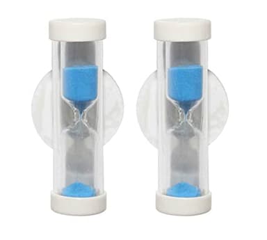 LOWENERGIE Shower Timer Eco Hot Water Energy Saving or tooth brushing coach, waterproof (2, 4 Minute Blue)