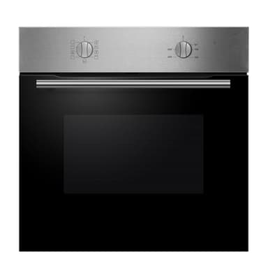 Cookology Built-in Electric Fan Oven in Stainless Steel - 65 Litre Capacity – Single Oven with Grill - Mechanical Controls - A Energy Rating – BOFA65SS