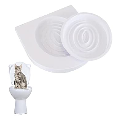 HTUK Cat Toilet Training Kit with Catnip and Training Guide