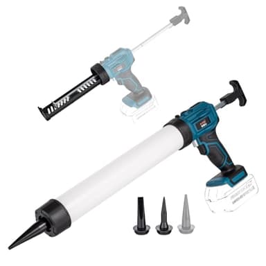 KATSU FIT-BAT Cordless Caulking Gun 18V/21V, Non Drip, 4 Adjustable Speeds, Adhesive Sealant Gun for Automatic Smooth Application, Battery Not Included