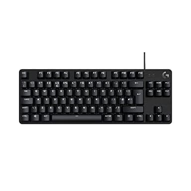 Logitech G G413 TKL SE Mechanical Gaming Keyboard - Compact Backlit Keyboard with Tactile Mechanical Switches, Anti-Ghosting, Compatible with Windows, macOS, QWERTY UK English Layout - Black