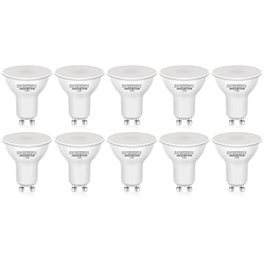 Aigostar GU10 LED Bulbs 10 Pack, 8W Spotlight 640lm Cool White 6500K, 100° Wide Beam Angle (Equivalent to 88W), Non-Dimmable for Ceiling & Recessed Lights
