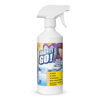 Home Strip Graffiti Go 500ml - Solvent Free Graffiti Remover, Paint Stripper, Coatings Cleaner for Wood, Metal, Brick, Concrete, Stone, Plastic & More