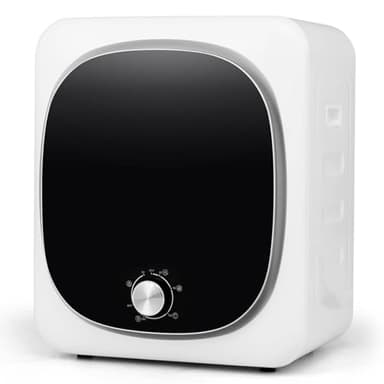 COSTWAY 4kg Mini Vented Tumble Dryer, 800W Compact Laundry Dyer with 5 Drying Modes, Stainless Steel Tub & Overheat Protection, Front Load Wall Mounted Stackable Tabletop Clothes Dryer Machine