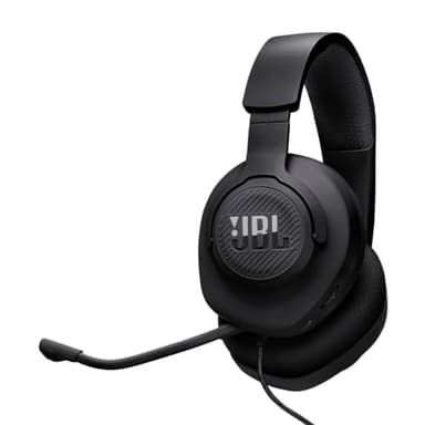 JBL Quantum 100M2 Wired Over-Ear Gaming Headset with JBL QuantumSOUND Signature and 3.5 mm Headphone Jack, Multi-Platform Compatibility, Detachable Mic, Mute Option, Black