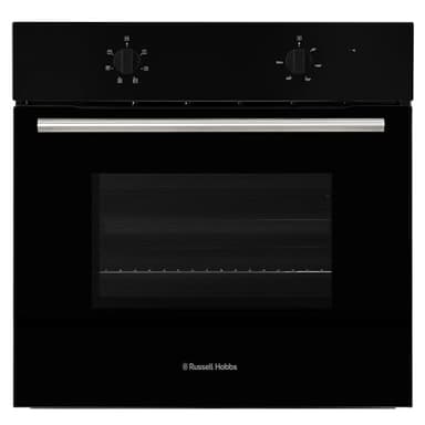 Russell Hobbs 70L, 60cm Wide, Single Electric Built-in Fan Oven and Grill in Black, 6 Oven Functions, RHFEO7004B