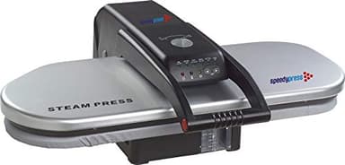 Speedypress Silver Steam Ironing Press - Mega Iron Press, 38 Power Steam Jets: 64cm x 27cm; 1,400watt + FREE Replacement Cover & Foam Underfelt (RRP £39.00)
