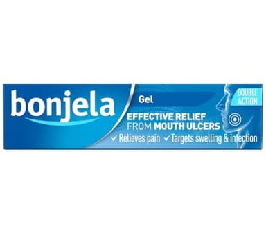 Bonjela 15g Oral Gel - Fast Acting Pain Relief For Mouth Ulcers, Cold Sores, Swelling, Infection, Suitable With Dentures, Adult Treatment, Quick Medication Solution