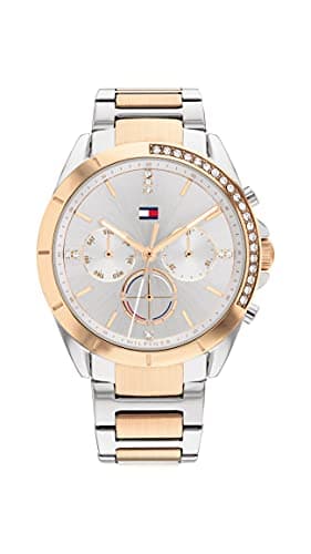 Tommy Hilfiger Analogue Multifunction Quartz Watch for Women with Stainless Steel Bracelet - Available in Silver or Gold Version