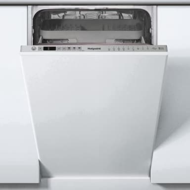 Hotpoint HSIO 3T223 WCE UK N Integrated Slim Size Dishwasher, 10 Place Settings, Silver