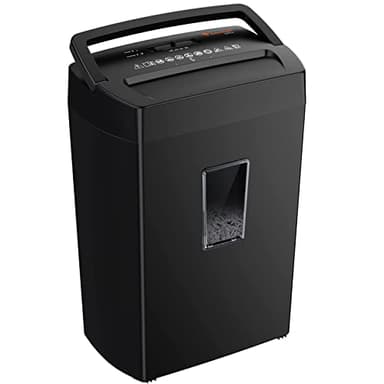 Bonsaii 12-Sheet Cross Cut Paper Shredder, Home Heavy Duty Shredder, P4 Security(5x20mm), 5-Minute Continuous Shredding, Shreds Credit Cards, Mails & Staples, 21L Bin(C275-A)