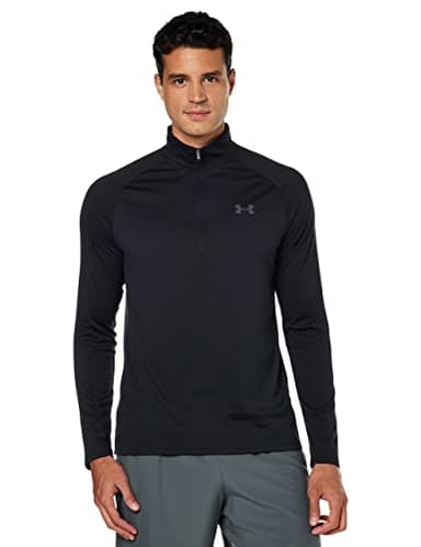 Under Armour UA Tech 2.0 1/2 Zip - Long sleeve - Tops - Black/Charcoal - Size: MD