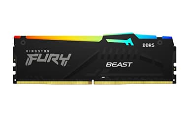 Kingston FURY Beast Black RGB EXPO 16GB (2x8GB) 6000MT/s DDR5 CL36 DIMM Desktop Gaming Memory Kit of 2 - KF560C36BBEAK2-16