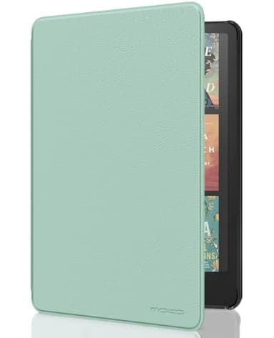 MoKo Case for All-new 7" Kindle Paperwhite (12th Generation-2024) and Kindle Colorsoft Signature Edition 2024, Lightweight Shell Cover with Auto Wake/Sleep for Kin dle Paperwhite 2024, Agave Green