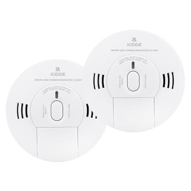 Kidde 10SCO Combination 10 Year Life Carbon Monoxide and Smoke Alarm Twin Pack