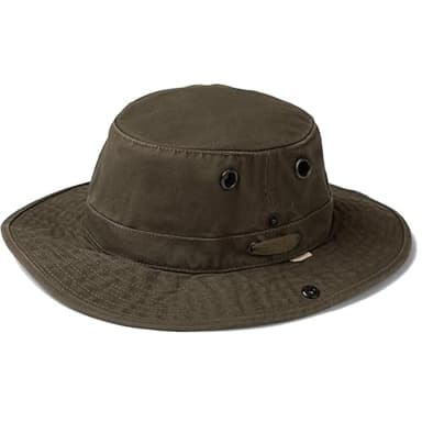 Tilley Men's Wanderer Sun Hat, OLIVE, 7 3/8