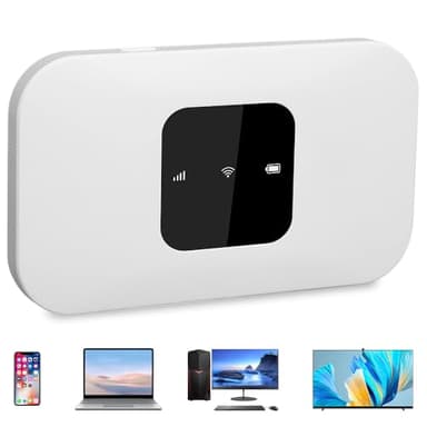 Portable WiFi Router for Travel, Portable WIFI Hotspot Internet Dongle Pay as You Go with SIM Card Slot, 4G LTE Mobile WIFI Hotspot for Home Office Travel