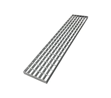 Natotela L1000mmxW200mmxH30mm Driveway Galvanized Metal Grating Steel Channel Drain Grate B125 Heavy Duty Mesh Drainage Gutter Vent for Outdoor Yard Garage Parking Lot Ditch Concrete Forge Walkway